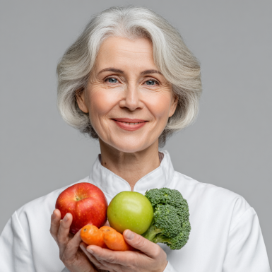 Активные пожилые люди на кухне